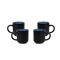 Ensemble de vaisselle en mousse bleue de sécurité au four de promotion de septembre ensemble de vaisselle d'outils en pierre de glaçure réactive