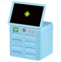 Armoire de recharge pour téléphone portable LCD, casier, station de recharge, kiosque (batterie externe non incluse)