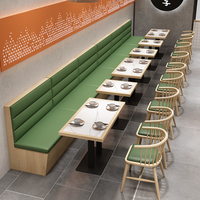 UPTOP Usine de meubles modernes, vente en gros de banquettes de restaurant, sièges demi-circulaires verts pour restaurant