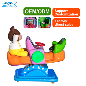 Machine de jeu en fibre de verre à jetons Arcade Kiddie Ride Little Bear Seesaw Video Game - Product Image 2
