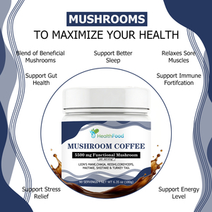 High Quality Mushroom Coffee with Total Fat May Help Enhance Mental Clarity and Overall Focus Support Immune and Stress Relief - Product Image 3