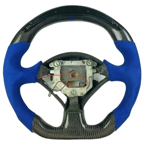 Accessoires de voiture de <span class=keywords><strong>sport</strong></span> noirs de haute qualité pour <span class=keywords><strong>Honda</strong></span> S2000 2004-2012 Volant en Alcantara en fibre de carbone à LED - Product Image 1