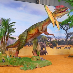 <span class=keywords><strong>Dinosaure</strong></span> animatronique réaliste Chuangying Jurassic World Dilophosaurus à vendre - Product Image 5