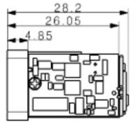 Module télémètre laser longue portée 1200m 905nm Classe 1 UART TTL pour la topographie par drone et l'automatisation industrielle
