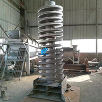 Machine de levage verticale à vis, élévateur vertical à haut rendement pour la poudre de talc