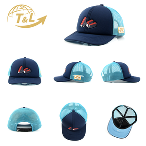 4UGEAR Gorras Custom 6 Panel Embroidery Suede Blank Mesh Trucker Hats Snapback Caps 4U Factory avec logo personnalisé Wholesale - Product Image 2