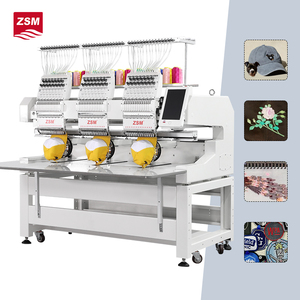 Nueva Máquina de Bordar Digital Automática de 1200 RPM con 3 Cabezales y 12 Agujas para Uso Doméstico y Comercial, Máquina de Coser Gorras - Product Image 1