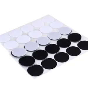 High Quality Self Adhesive Strip 100%Nylon Round Marker Dots Hook And Loop Coins/Patch Reusable Hook And Loop