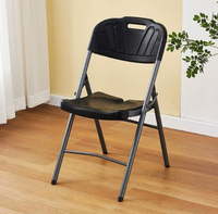 Chaise pliante en plastique HDPE de qualité alimentaire avec structure en acier, chaise de banquet, chaise d'extérieur pour mariage, fête, restauration, événement, jardin, lieu de réception