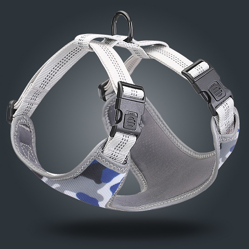 Fashionable Design Camouflage Hot Selling Pet Collar Adjustable With Reflective Stripe Harness Foe Pet Dog