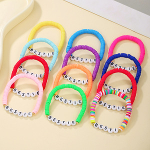 Bracelet Bestie de mode, perles colorées, cadeau de fête, unisexe, style bohème Y2K - Product Image 3