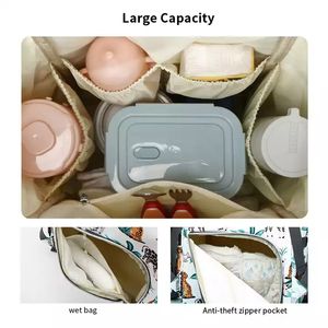 Bolsos húmedos personalizados para mamás, mochila impermeable de fabricante oxford para mamás, maternidad, porta pañales, gran oferta - Product Image 5