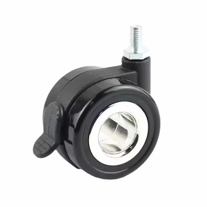 Custom Office Chair Caster Core Grip Ring Stem Swivel Casters Twin Wheel Precision Ball Bearing Silent Lock Furniture Wheels - Product Image 5