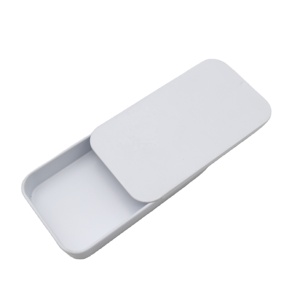 Hộp Đựng Thẻ Bạc Hà Dập Nổi Bằng Nhựa Màu Vàng Mini Thiết Kế Tùy Chỉnh Hộp Đựng Kim Loại Hình Chữ Nhật Hộp Thiếc Trượt - Product Image 2