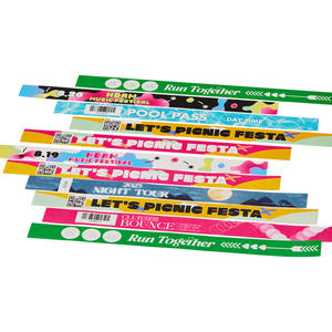 [AnyWristband] Pulseras de identificación para eventos, pulseras TYVEK a todo color, tipo individual de 20 mm (3/4 pulgadas) - Product Image 1