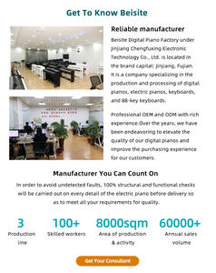 Popolare Pianoforte Digitale con 88 Tasti Standard Touch, 128 Ritmi, Altoparlanti da 10W e Funzioni per l'Educazione <span class=keywords><strong>Musicale</strong></span> - Product Image 4