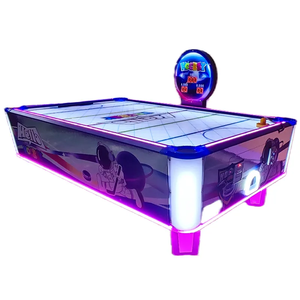 Máquina de Hockey de Aire Curva Operada con Monedas, Juego de Hockey de Aire para Interiores, Máquina de Juegos Arcade Operada con Monedas para Niños - Product Image 1