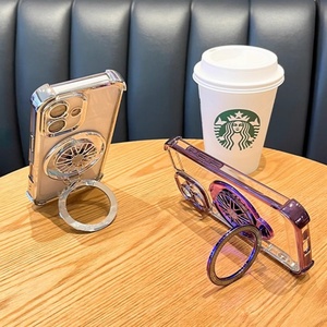 Funda Protectora Giratoria con Anillo de Liberación de Presión para iPhone 16, Carcasa Transparente de Acrílico a Prueba de Golpes para iPhone 15 14 13 Pro - Product Image 2