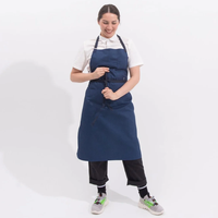 Duolai Custom Logo Polyester Katoen Waterdichte Bakker Bar Bib Schort Voor Chefs Voor Restaurants Keuken Coffeeshop Koken Lage Moq