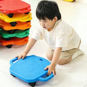 Four Wheel Secure <strong>Ride</strong> <strong>Scooter</strong> With Happy Bear Pattern for Joyful Introduction to <strong>Scooting</strong> <strong>and</strong> Sensory Input - Product Image 1