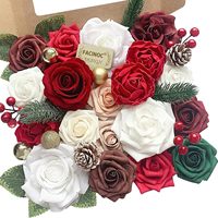 Großhandel Handgefertigte Weihnachts-, Valentinstags-, Muttertags-Realistische Seidenrosen-Geschenkbox Hochwertige DIY-Heimdekoration Blume