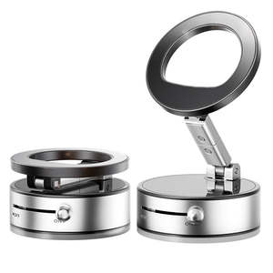 Nouveau support de téléphone magnétique pliant 360 degrés rotatif ventouse en métal support de téléphone de voiture montage de fenêtre paresseux incontournable - Product Image 3