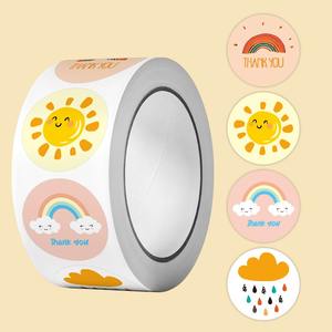 Autocollants adhésifs imperméables pour enfants avec motifs visage et sceau, autocollants en papier mignons de dessins animés, cadeaux motivants et autocollants pour loisirs créatifs - Product Image 6