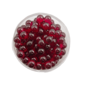 Laboratorium Ruby Corundum Synthetische massieve bal 1 mm-4 mm Diep rozerood Keramische gatenbal Heldere rode kleur - Product Image 1