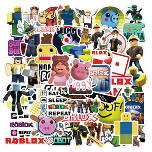 60 pegatinas de <span class=keywords><strong>Roblox</strong></span> para <span class=keywords><strong>juegos</strong></span> populares transfronterizos, grafitis, juguetes personalizados, pegatinas impermeables al por mayor - Product Image 1