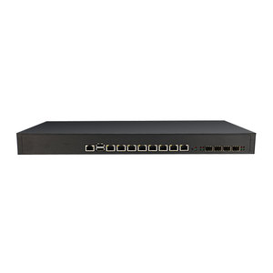 4X10G SFP 8 Ethernet Network Appliance Core I5 I7 6th,7th Network Equipment 8 Lans Pfsense Firewall <b>Router</b> - Product Image 1