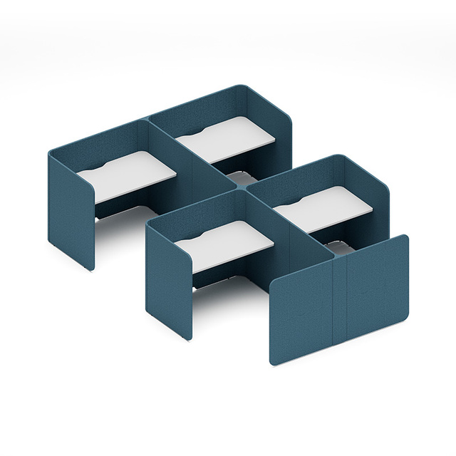 Modern Fabric Office Partition Screen Modular Workstation for Focus Area Professional Team Table