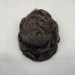 Parrucca <span class=keywords><strong>da</strong></span> <span class=keywords><strong>uomo</strong></span> in pizzo integrale, realizzata a mano, con <span class=keywords><strong>capelli</strong></span> <span class=keywords><strong>veri</strong></span>, rete HD per extension, <span class=keywords><strong>capelli</strong></span> corti, multicolore - Product Image 6