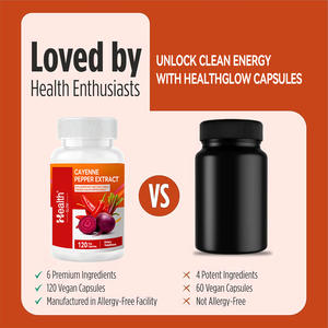 Cápsulas de Pimienta de Cayena Orgánica 400mg, Alto Contenido de Capsaicina, 90 Cápsulas Vegetales, Estimulan el Metabolismo y el Control de Peso - Product Image 4