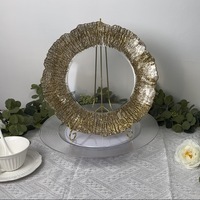 Assiette de présentation de luxe en plastique rétro avec support, assiette décorative pour la mise en table d'hôtel, de banquet ou de mariage