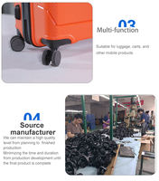 Réparation Roulette Valise Toutes Marques 50MM En Plastique Bagage Chariot Réparation Roue Cas Voyage 4 Roues Delsey Léger