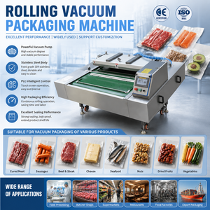 Máquina Selladora <span class=keywords><strong>de</strong></span> Banda Continua para Envasado al Vacío <span class=keywords><strong>de</strong></span> Carne <span class=keywords><strong>de</strong></span> Res, <span class=keywords><strong>Pechuga</strong></span> <span class=keywords><strong>de</strong></span> Pollo, Pato Ahumado, <span class=keywords><strong>Pavo</strong></span> y Otros Alimentos - Product Image 1