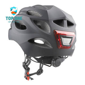 TopOne Logo personnalisé noir lumineux casque de vélo de route casque d'équitation de sécurité pour la ville en plein air escalade Scooter vélo Cycle équitation - Product Image 3