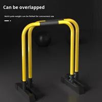 Barre de traction parallèle en métal pour intérieur, équipement de gym durable, confortable et sûr, avec support d'extension de bras réglable