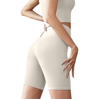 Shorts de compression taille haute Peach Butt à haute élasticité, sensation seconde peau, pour le yoga et la course, pour femme