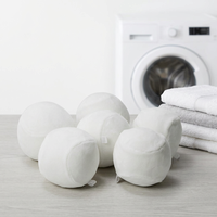 Boules de séchage en laine naturelle faites à la main pour machine à laver, réduisent l'électricité statique