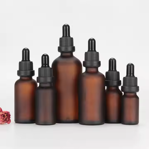 Mini bouteilles d'huile essentielle en verre dépoli 5ml-100ml avec étanchéité compte-gouttes pour gouttes oculaires et emballage de sérums de soins de la peau - Product Image 6