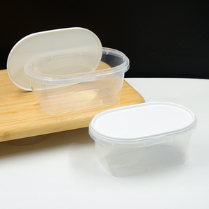 Clear Plastic Portable Food Container <strong>Mix</strong> Fruit <strong>Box</strong> Lid Reusable Yogurt Salad Ellipse Shape Freezable Recyclable Takeout <strong>Box</strong> - Product Image 6