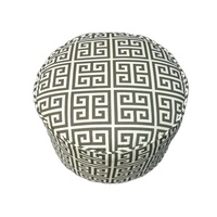 Pouf pouf pouf pouf rond en tissu avec couvercle amovible Design chinois pour chambre et hôtel