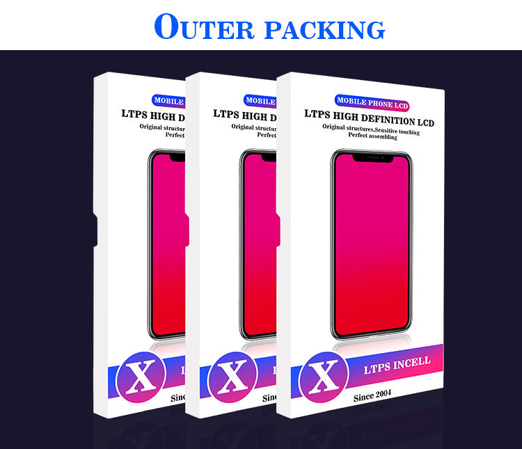 IPHONE X用OEM電話スペアパーツLCDPANTALLAインセルディスプレイ