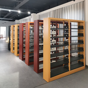 Scaffale per libri di alta qualità su due lati sala lettura libreria Rack per mobili da biblioteca - Product Image 3