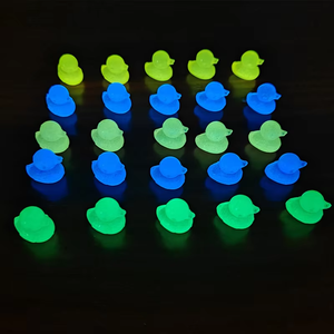 Hot Sale Luminous Resin Duck Miniatures Glowing Animal <b>Figurine</b> Desktop Craft Decorations Fluorescent <b>Garden</b> Yard Lawn Landscape - Product Image 2