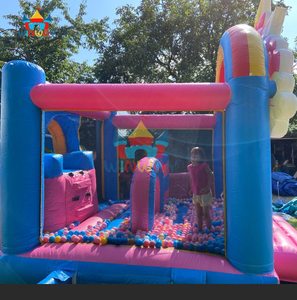 Château gonflable coloré combiné en PVC, combo gonflable commercial pour enfants - Product Image 6