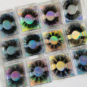 Cils en vison pelucheux vente en gros 3D 25MM cils en vison avec boîtes - Product Image 1