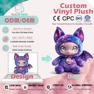 Figurine de gnome à oreilles pointues en vinyle et peluche, personnalisée sur mesure par un designer, avec détails peints à la main, pour la série de boîtes mystères, certifiée CE - Product Image 3