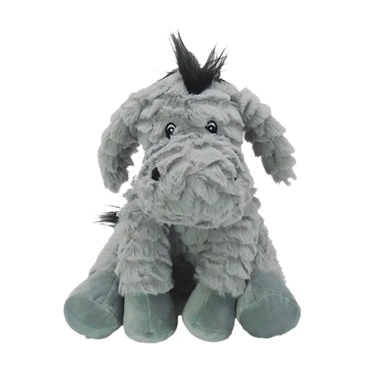 Custom Microwavable Toys Grey Donkey Warmer Plush Toys